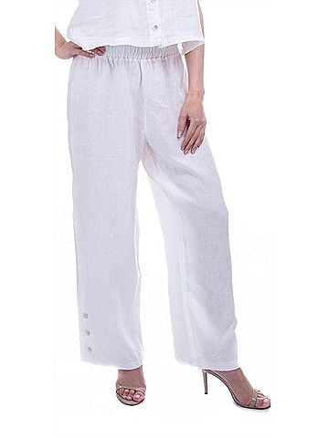 GiGi Moda Sundaze Wide Leg Pants in White (view 2)