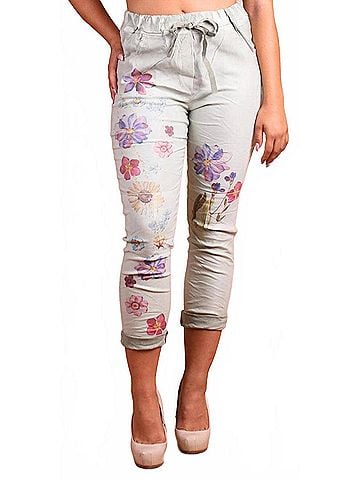 GiGi Moda Veneto Floral Skinny Pants in Olive (view 2)