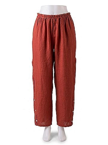 GiGi Moda Sundaze Wide Leg Pants in Rust (view 1)