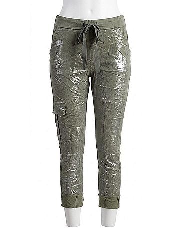 GiGi Moda Umbria Cotton Cropped Pants in Olive (view 1)