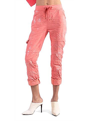 GiGi Moda Umbria Cotton Cropped Pants in Coral (view 2)