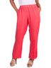 GiGi Moda Solid Red Palermo Linen Pull-On Pants in Coral One size - photo 3