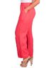 GiGi Moda Solid Red Palermo Linen Pull-On Pants in Coral One size - photo 4