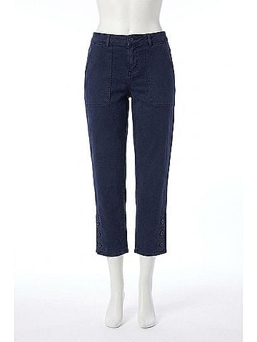 Tribal Stretch Twill Ankle Pants in Sapphire (view 1)