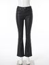 Dear John Solid Black Jaxtyn Coated Bootcut Pants in Black Size 28 - photo 1