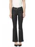 Dear John Solid Black Jaxtyn Coated Bootcut Pants in Black Size 30 - photo 3