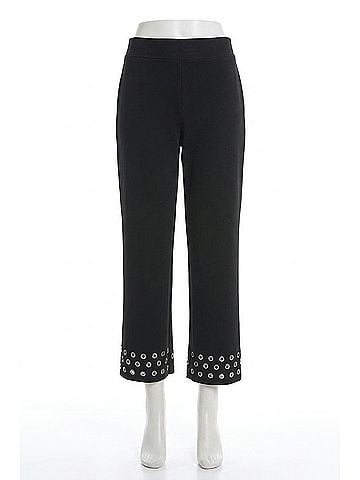 Joseph Ribkoff Scuba Jersey Straight Leg Pants in Black (view 1)