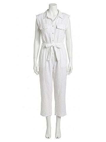 GiGi Moda La Tela Jumpsuit in White (view 1)