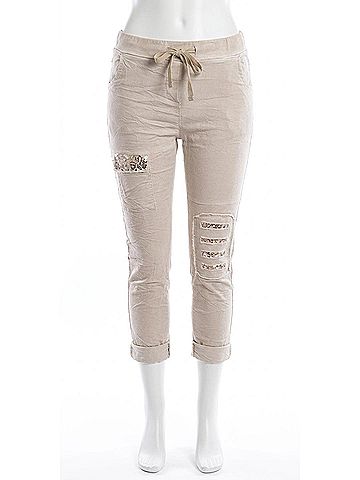 GiGi Moda Toppa Sequin Pants in Beige (view 1)