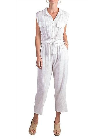 GiGi Moda La Tela Jumpsuit in White (view 2)