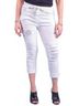 GiGi Moda Solid White Toppa Sequin Pants in White One size - photo 2