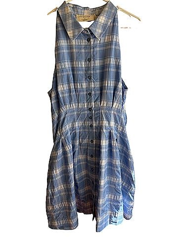 EXQUISE Anthropologie Light Blue Tobi Mini Casual Dress (view 1)