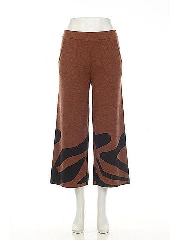 Joseph Ribkoff Animal Print Sweater Culotte Pants in Black Toffee (view 1)