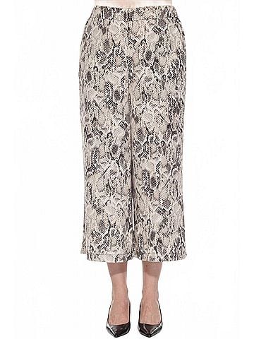 Joseph Ribkoff Snakeskin Print Culotte Pants in Beige/Multi (view 2)