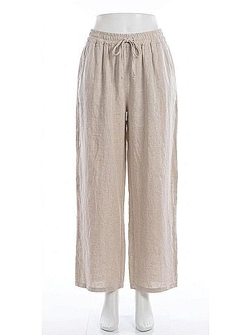 GiGi Moda Delfina Linen Pants in Cream (view 1)