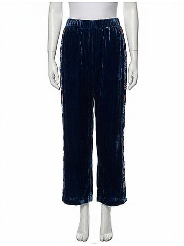 Johnny Was Velvet Wide Leg Pant Nikkola in Bellwether (view 1)