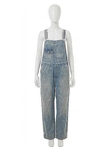 Free People Murphy Utility Overall in Jackson Blue (view 1)