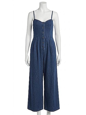 Z Supply Angel Eyes Twill Jumpsuit in Twilight Blue (view 1)