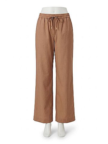 Varley Rowan Straight Leg Pants in Camel Stripe (view 2)
