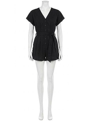 Steve Madden Maisie Romper in Black (view 1)