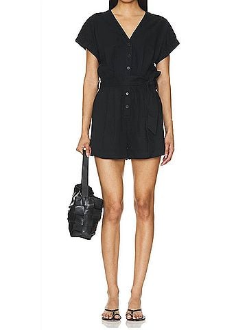 Steve Madden Maisie Romper in Black (view 2)