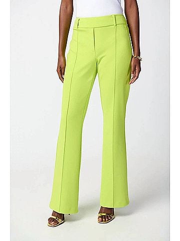 Joseph Ribkoff Vertical Seam Flared Pant in Key Lime (view 2)