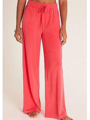 Z Supply Cali Loop Terry Pants in Strawberry (view 2)