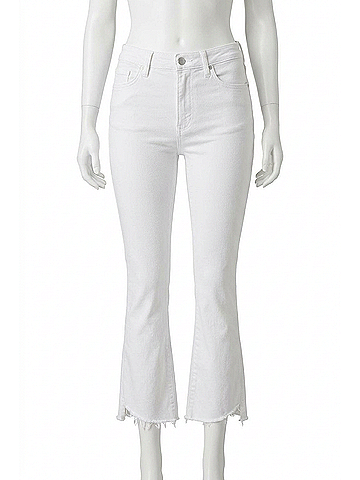 Dear John Jeanne Flare Jeans in Off White (view 1)