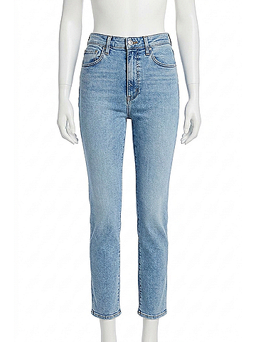 FRAME Pencil Crop Jeans in Lark (view 1)