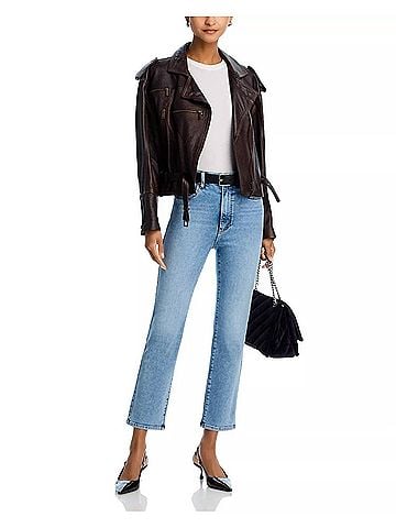 FRAME Pencil Crop Jeans in Lark (view 2)