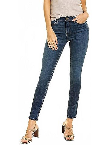 FRAME Denim Le High Clade Skinny Leg Jean in Blue (view 2)