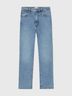 FRAME Solid Blue Pencil Crop Jeans in Lark Size 32 waist - photo 5