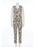 Joseph Ribkoff Animal Print Brown Python Pant in Beige/Multi Size 6 - photo 1