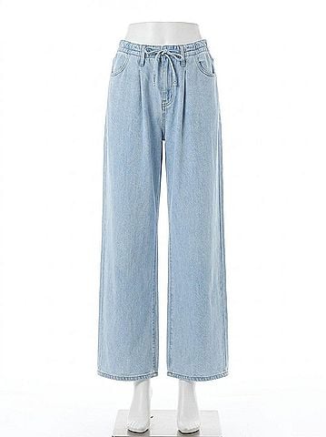 FRAME Rigid Denim High Rise Wide Jeans in Calabria (view 1)
