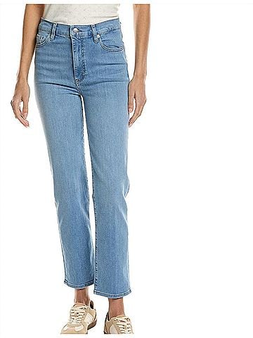 FRAME Le Sleek Straight Jeans in Honeymoon (view 2)
