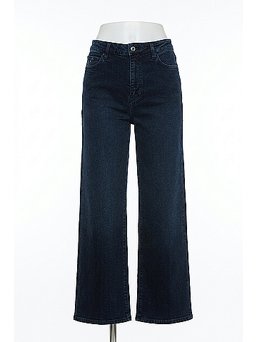 FRAME Wide High Waist Ankle Wide Leg Jeans in Untold (view 1)