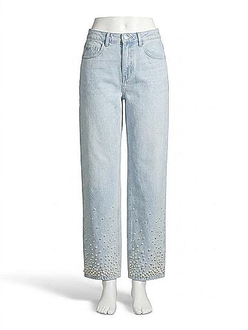 Steve Madden Sydnee Pearl Jeans in Sulphur (view 1)