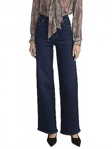 FRAME Women's Le Slim Palazzo Jean in Fairway (view 2)