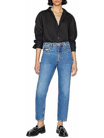 FRAME Le High 'N' Tight Taper Jeans in Stearnlee (view 2)