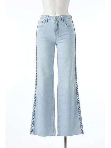 Dear John Fiona Braided Jeans in Misty Cloud (view 1)