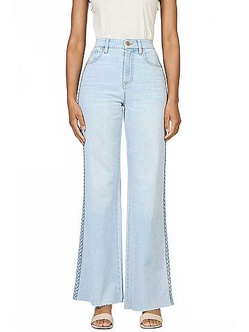 Dear John Fiona Braided Jeans in Misty Cloud (view 2)