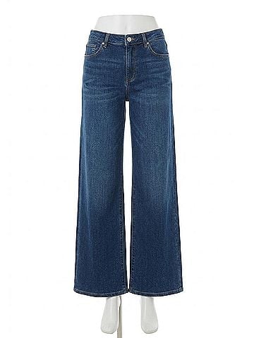 FRAME Low Rise Slim Palazzo Jeans in Femma (view 1)