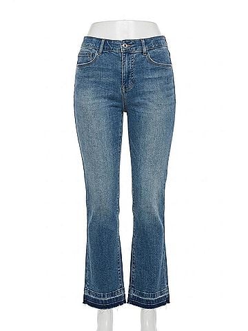 Tribal Sophia Curvy Micro Flare Jeans in True Vintage (view 1)