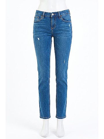 Dear John Blaire High Rise Slim Straight Jeans in St. Tropez (view 1)
