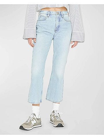 FRAME High N Tight Crop Mini Bootcut Jean in Legacy (view 2)