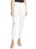 FRAME White Le Garcon Jeans in Rumpled Blanc Rips Size 26 waist - photo 3