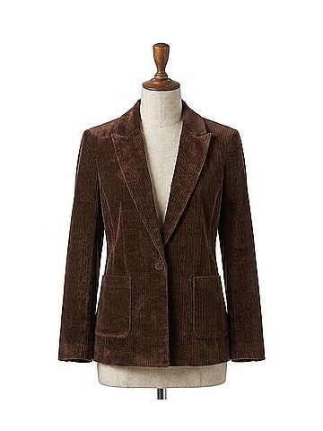 Dear John Effie Cord Blazer in Cappuccino (view 1)