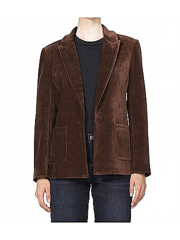 Dear John Effie Cord Blazer in Cappuccino (view 2)