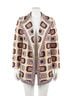 Johnny Was Brown Romilda Jacket in Patchwork Size L - photo 1