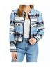 Drew Blue Pattern Zip-Up in Blue Size S - photo 2